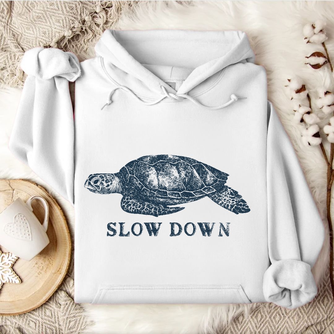 Slow Down Turtle Hoodie