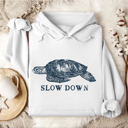 Slow Down Turtle Hoodie