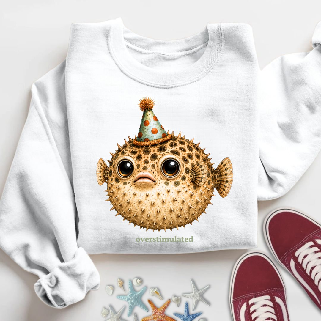 Overstimulated Pufferfish Sweatshirt