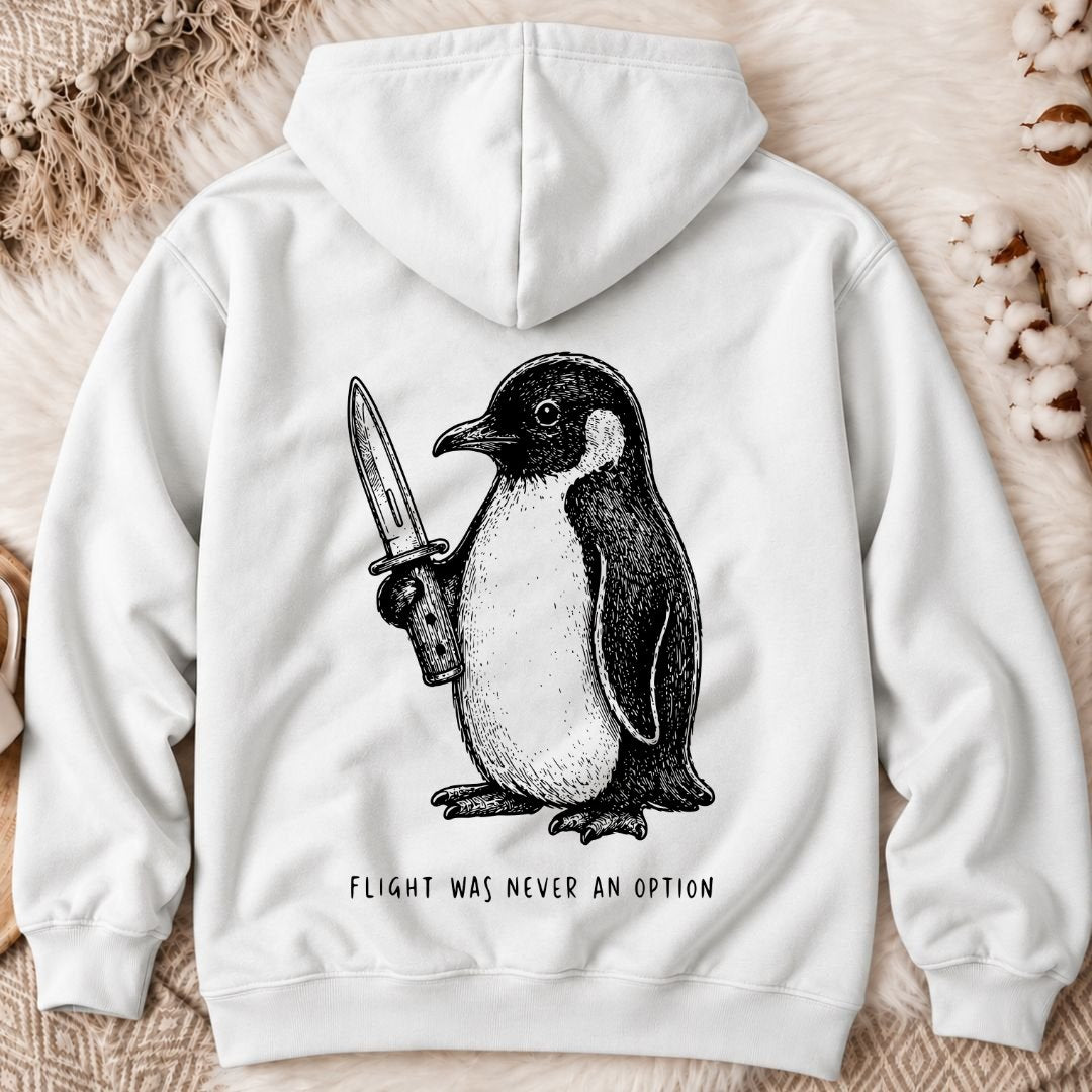 Flight Was Not An Option Back Print Hoodie