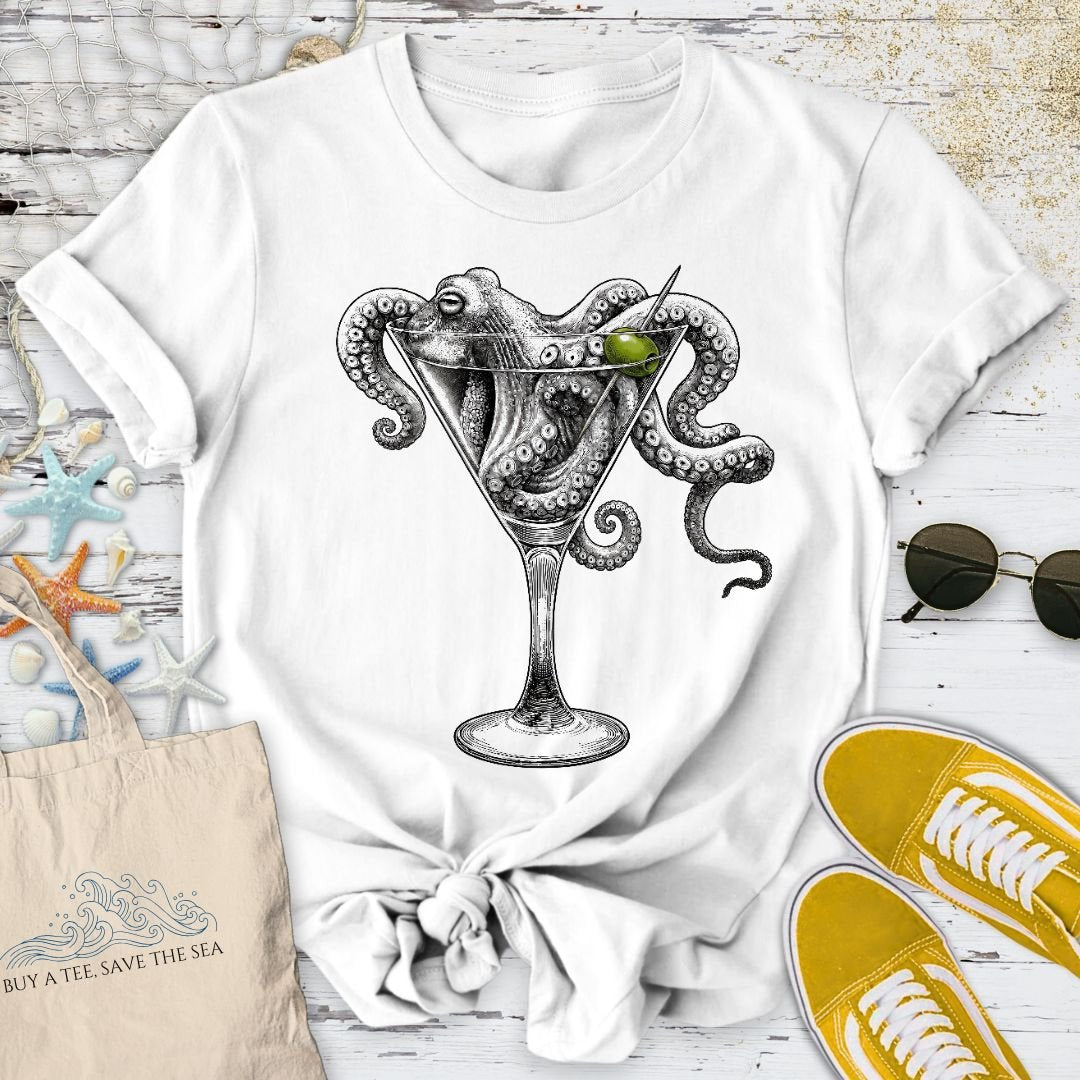 Octopus Martini T-Shirt
