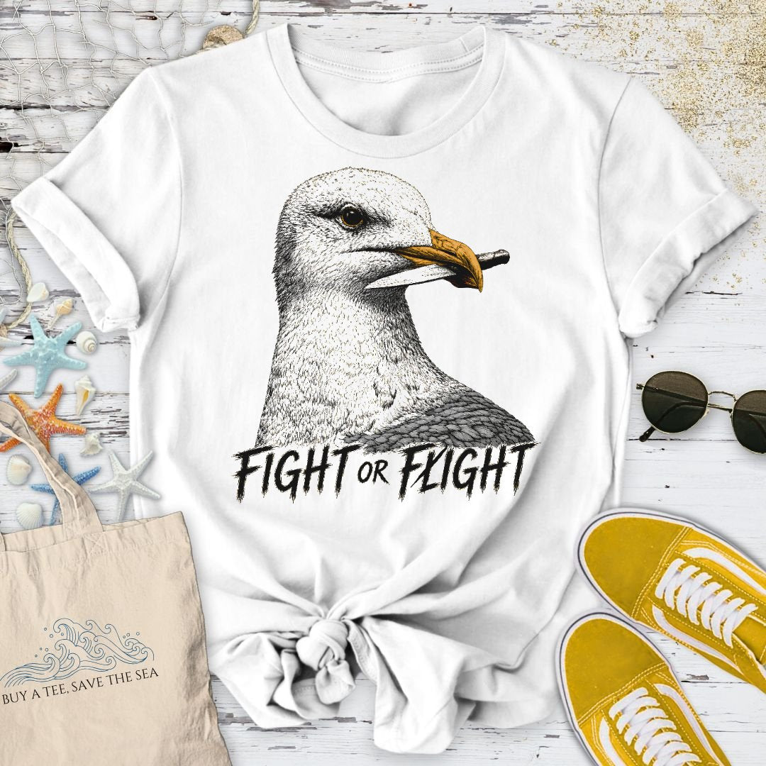 Fight Or Fight Seagull T-Shirt
