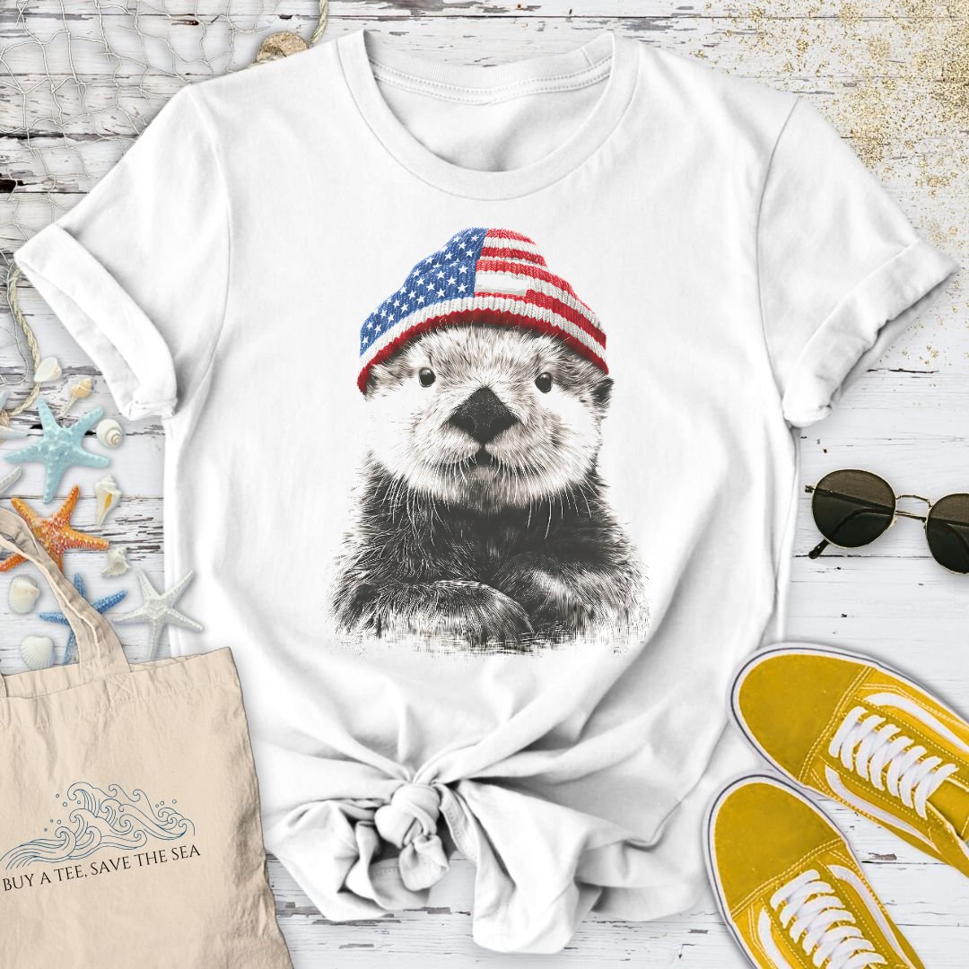 Winter Otter USA T-Shirt