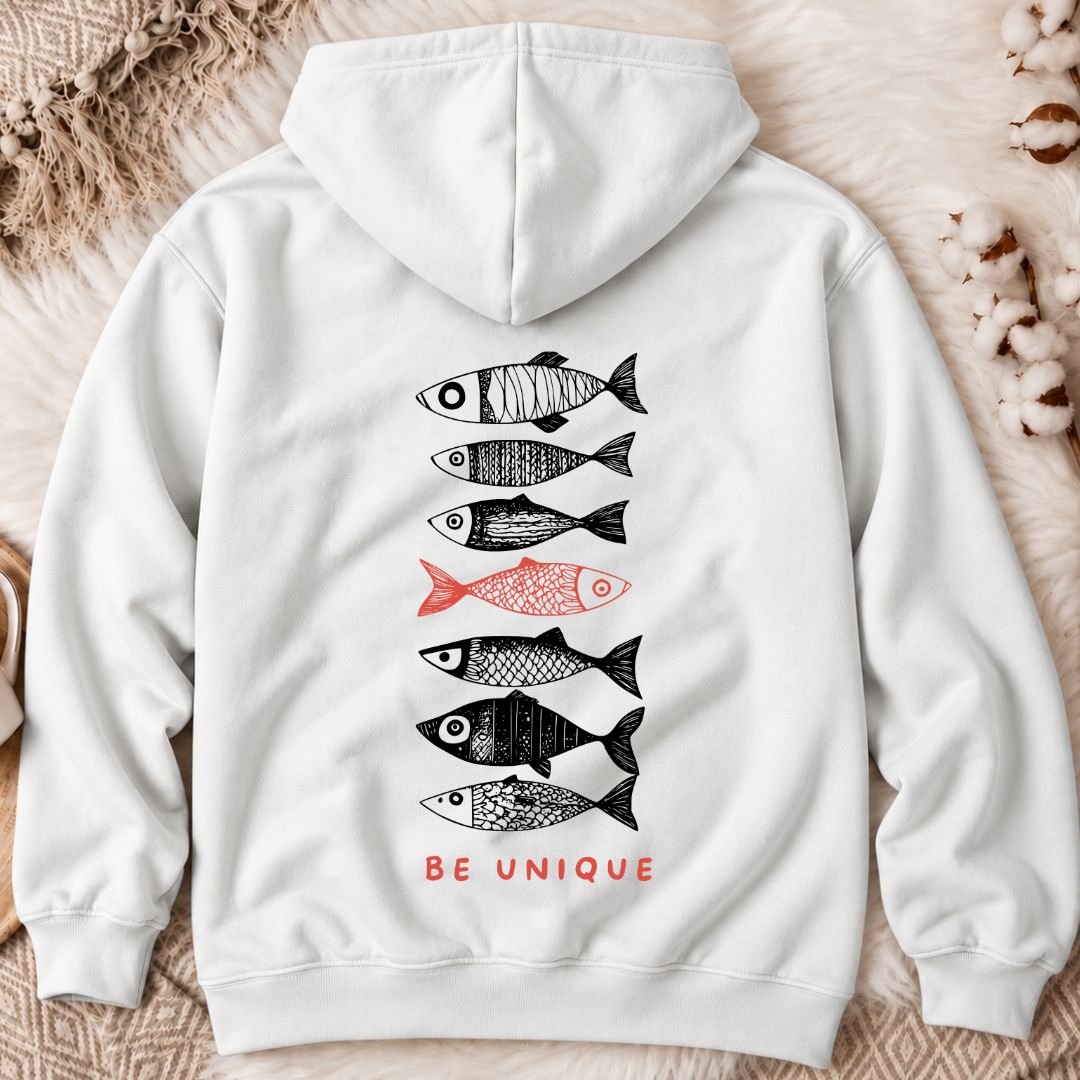 Be Unique Back Print Hoodie