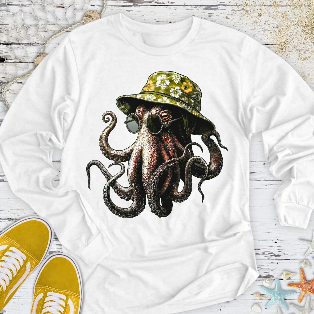 Summer Octopus Long Sleeve Tee