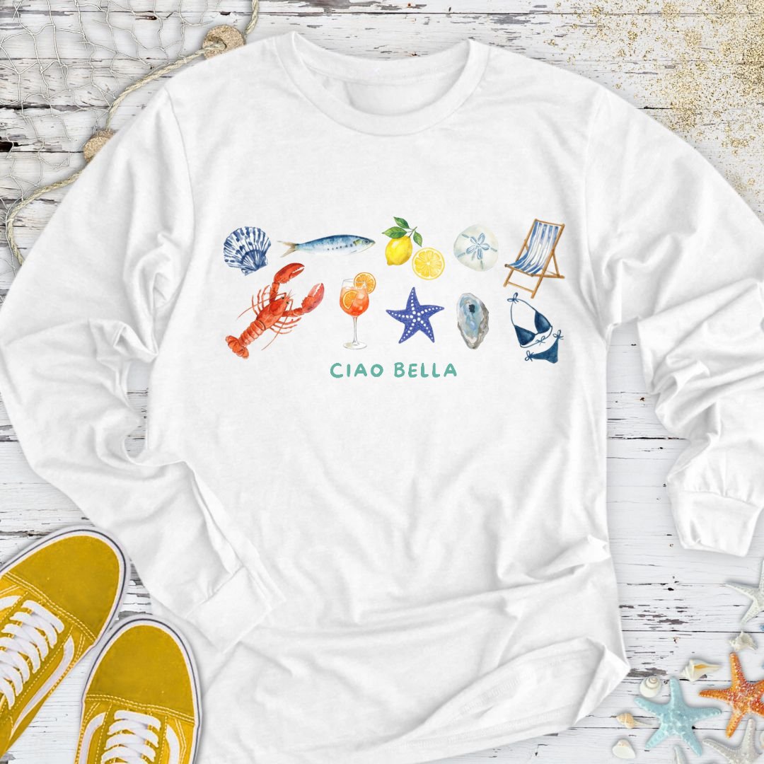 Italian Summer Long Sleeve Tee