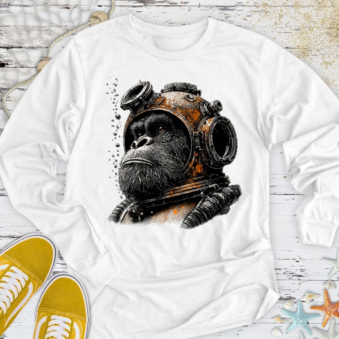 The Deep Sea Gorilla Long Sleeve Tee