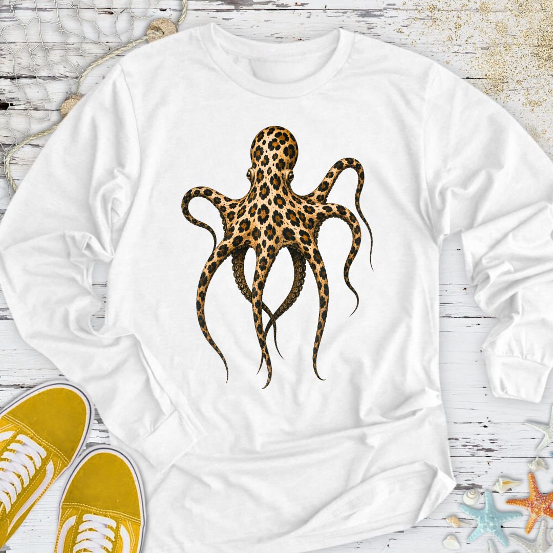 Cheetah Octopus Long Sleeve Tee