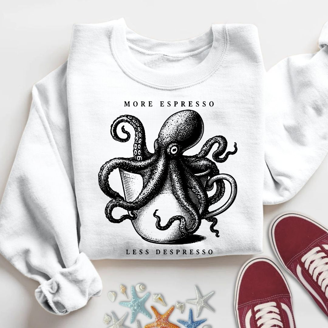 Espresso Octopus Sweatshirt