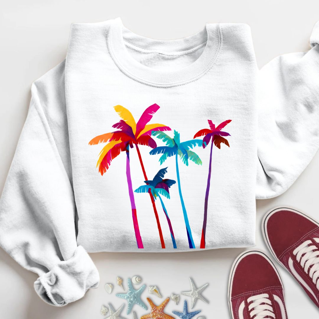 Artistic Palm Trees Sweatshirt