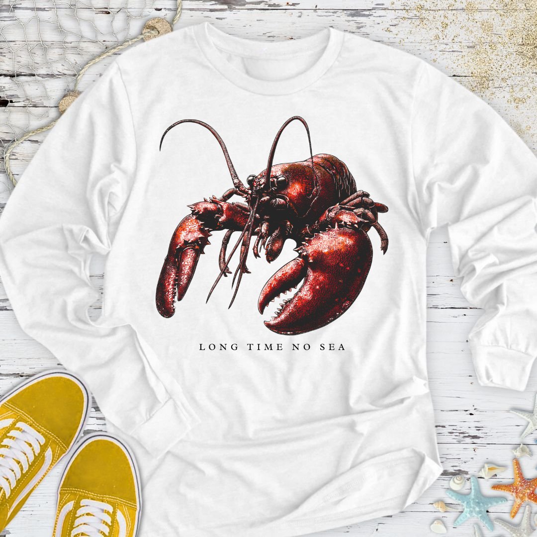 Long Time No Sea Lobster Long Sleeve Tee