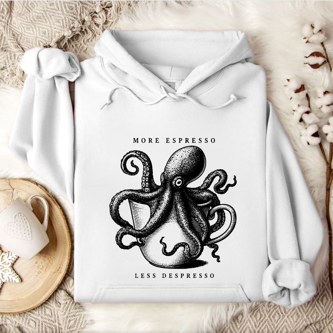 Espresso Octopus Hoodie