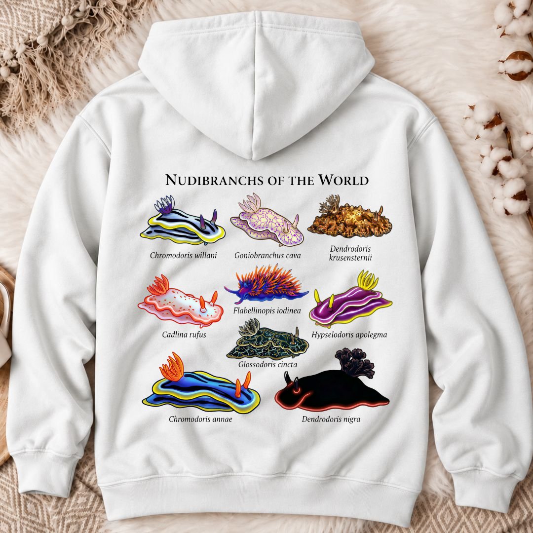 Nudibranchs Of The World Back Print Hoodie