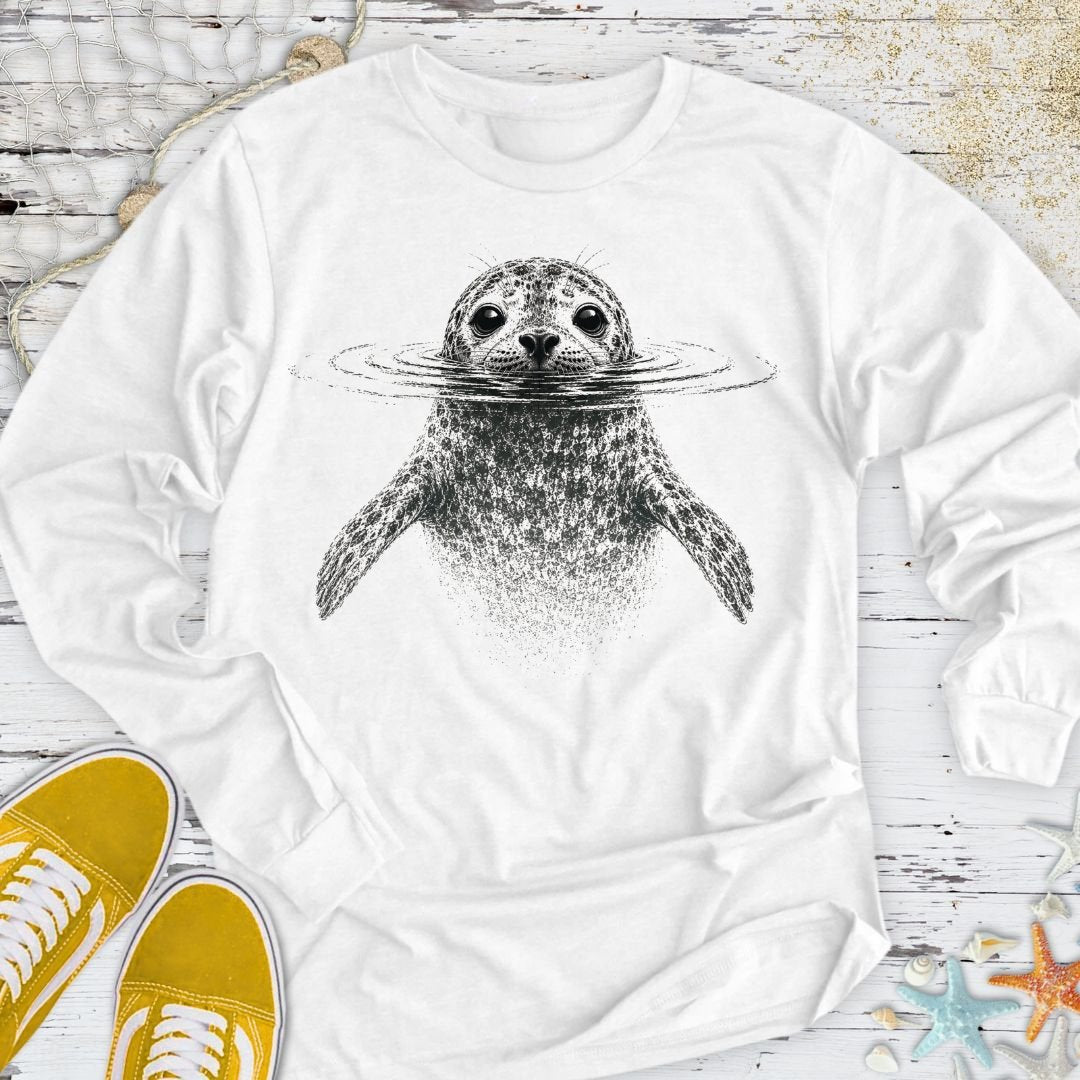 Swimming Seal Long Sleeve Tee