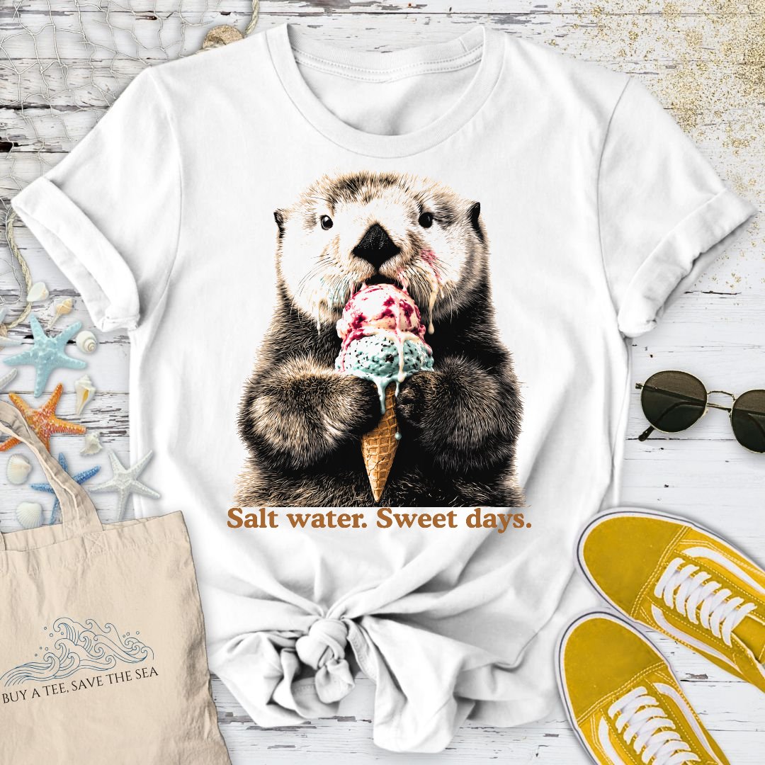Salt Water Sweet Days Otter T-Shirt