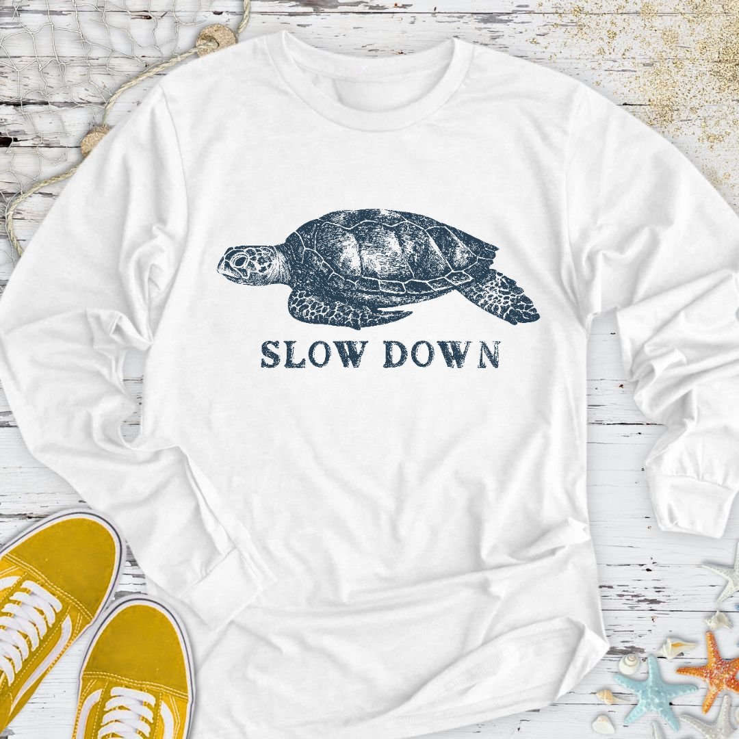 Slow Down Turtle Long Sleeve Tee