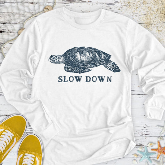 Slow Down Turtle Long Sleeve Tee