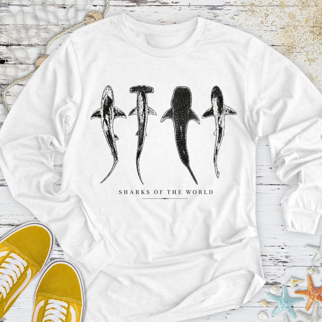 Sharks Of The World Long Sleeve Tee