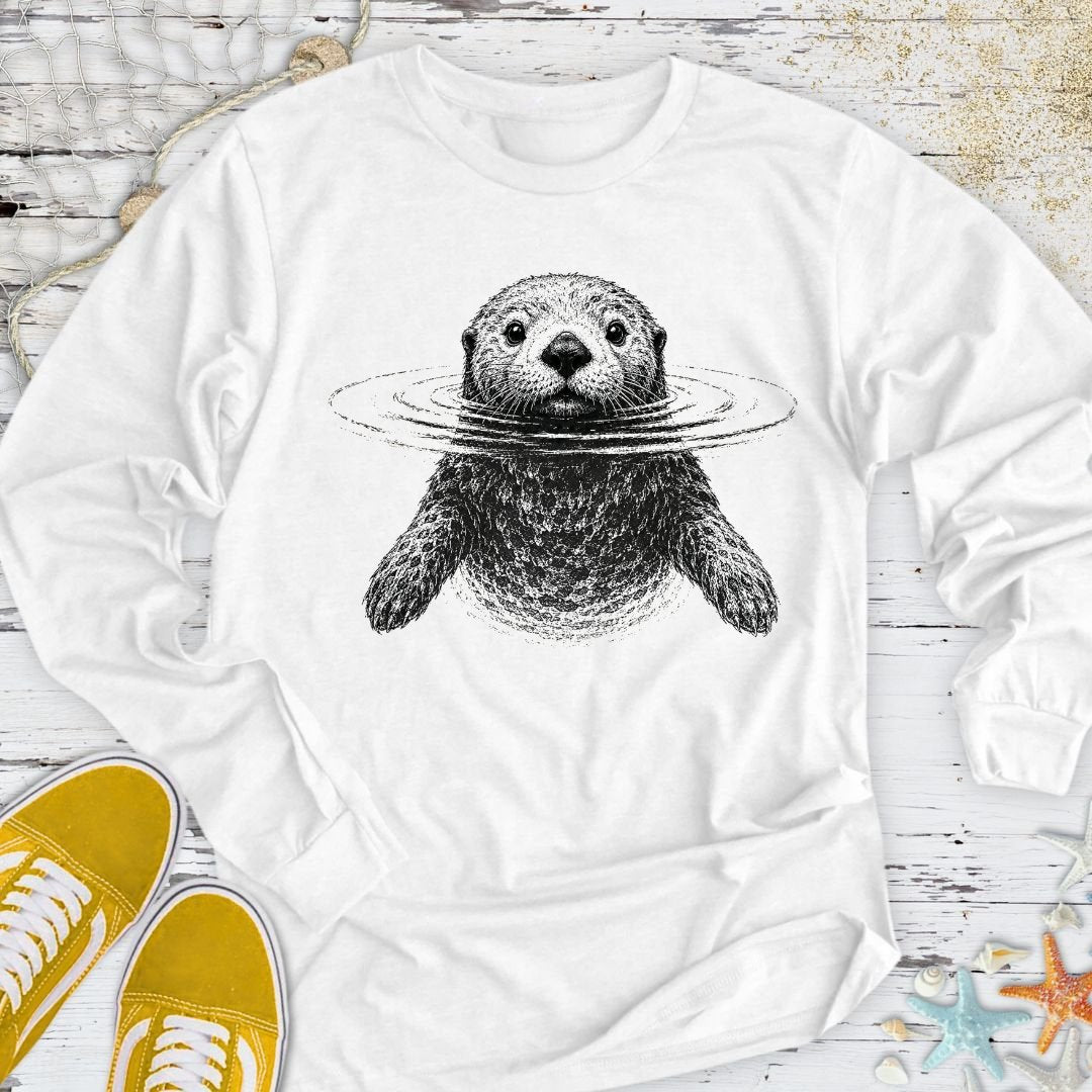 Curious Otter Long Sleeve Tee
