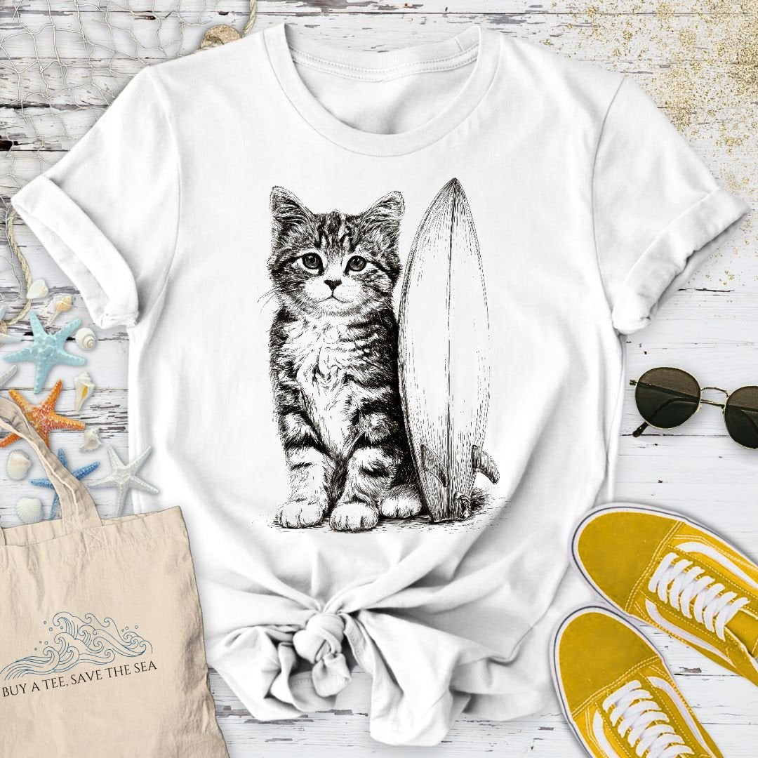 Surfer Cat T-Shirt