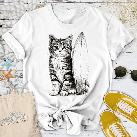 Surfer Cat T-Shirt