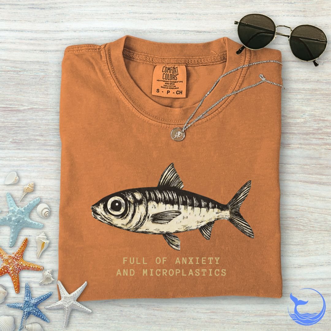 Anxiety & Microplastics Sardine Comfort Colors T-Shirt